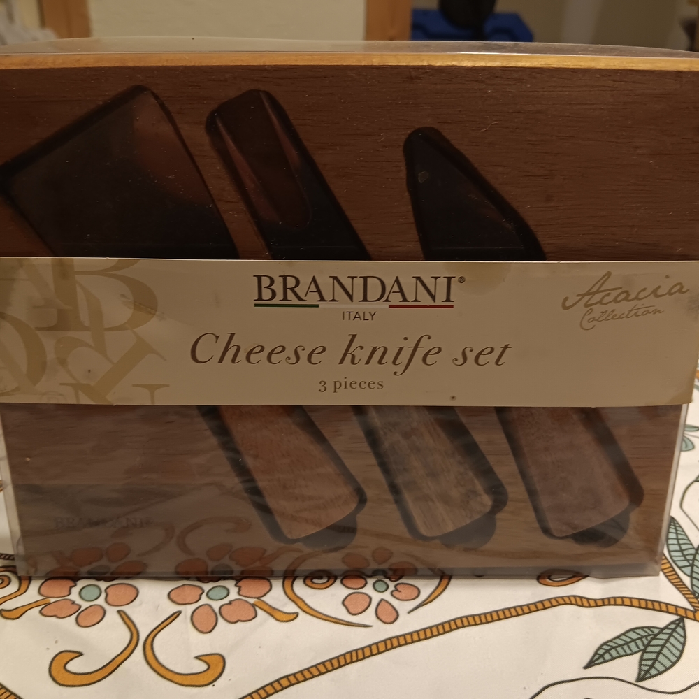 Brandani Acacia Cheese Knife Set